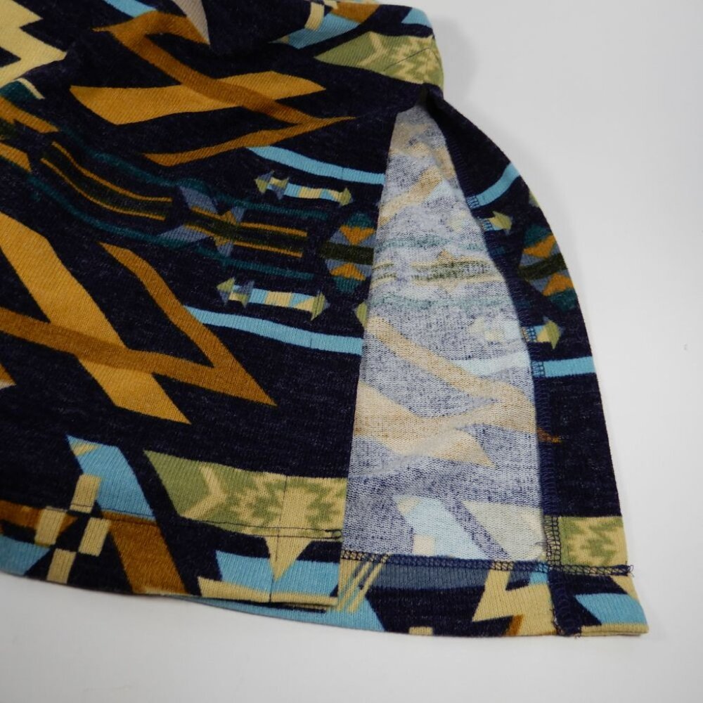 ALI MILES Open Front Cardigan Sweater Duster S Multi Western Aztec Pockets NEW - Picture 6 of 6
